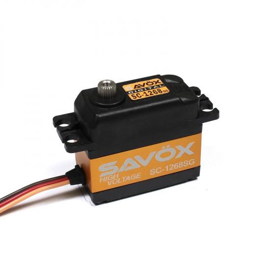 SAVOX SC-1268SG MG (6,0-7,4V) - 25,0 (7,4V)-0,11 (7,4V) Servocomando standard HV