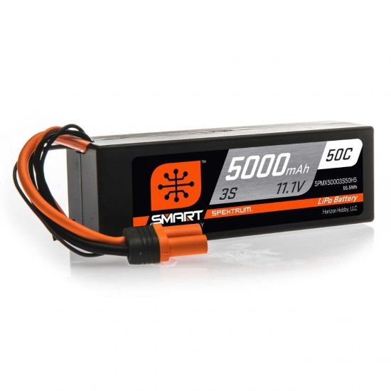 Spektrum Batteria Lipo 3S 5000mAh 50C HARDCASE Smart IC5