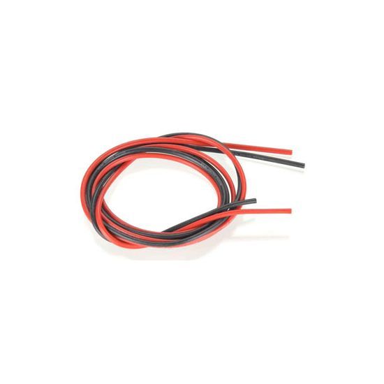 Robbe cavo siliconico rosso-nero 0,75 mm² AWG18 (1+1 mt)