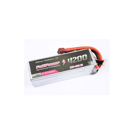 FullPower Batteria Lipo 2S 4200 mAh 35C Silver V2 - DEANS
