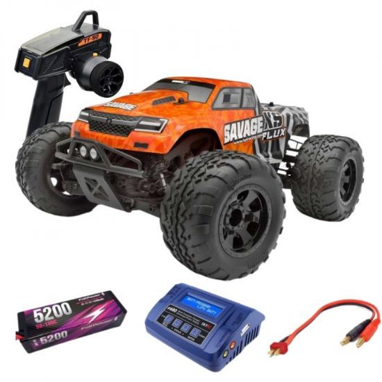 HPI SAVAGE XS FLUX GT-2XS - Monster Truck Elettrico SUPER COMBO 3S