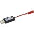 E-flite Caricabatteria LiPo 1S USB 700mA JST - EFLC1014