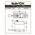 SAVOX SC-1201MG (4,8-6,0V) - 25,0 (6,0V) - 0,16 (6,0V) Servocomando standard