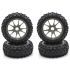 Kyosho Gomme montate/incollate neo 3.0 grigio (4 pz) - IFTH004GMKC