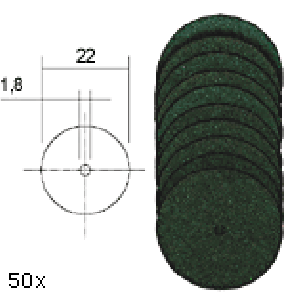 Proxxon Serie 50 dischi per troncare 22x0,7 mm