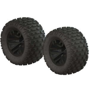 Arrma Ruote complete dBoots Fortress MT Nere(2 pz) - AR550044