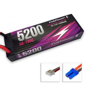 FullPower Batteria Lipo 2S 5200mAh 50/100C HARDCASE - EC5