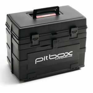Kyosho Cassetta porta attrezzi PITBOX nera 420x240x330mm