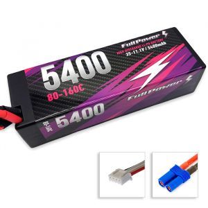 FullPower Batteria Lipo 3S 5400mAh 80/160C HARDCASE - EC5