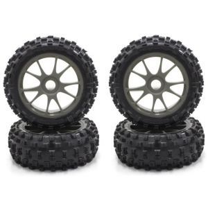 Kyosho Gomme montate/incollate neo 3.0 grigio (4 pz) - IFTH004GMKC