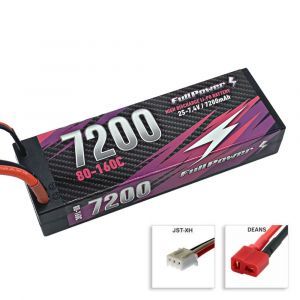 FullPower Batteria Lipo 2S 7200mAh 80/160C HARDCASE - DEANS