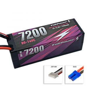 FullPower Batteria Lipo 4S 7200mAh 80/160C HARDCASE - EC5