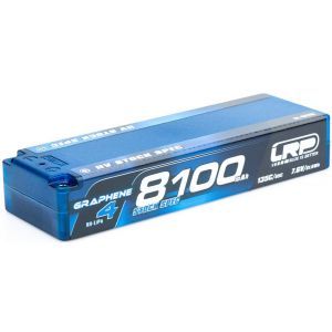 LRP Batteria Lipo GRAPHENE-4 2S 8100mAh 7.6V High Voltage 65/135C HardCase