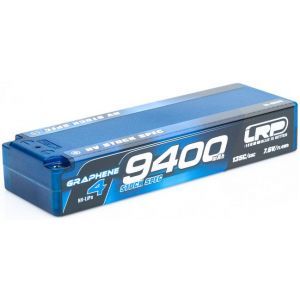 LRP Batteria Lipo GRAPHENE-4 2S 9400mAh 7.6V High Voltage 65/135C HardCase