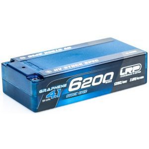 LRP Batteria Lipo GRAPHENE-4.1 2S 6200mAh 7.6V High Voltage 65/135C HardCase Shorty