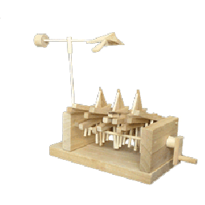 Jonathan Automata Ocean Motion legno assemblato